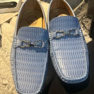 Church’s Amalfi Leather Loafers | Powder Blue | Luxury Designer Casual